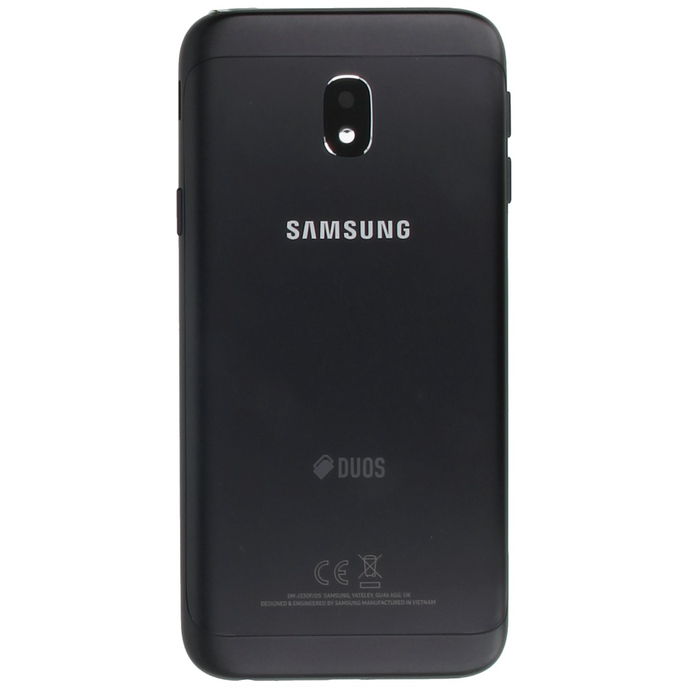 Samsung Galaxy J3 17 Sm J330f Battery Cover With Duos Logo Black Gh 141a