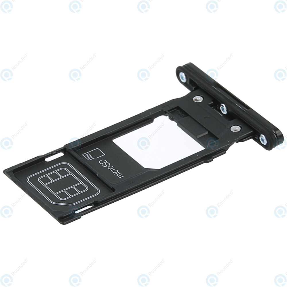 Sony Xperia Xz2 H8216 H8276 Sim Tray Microsd Tray Black 1310 1866