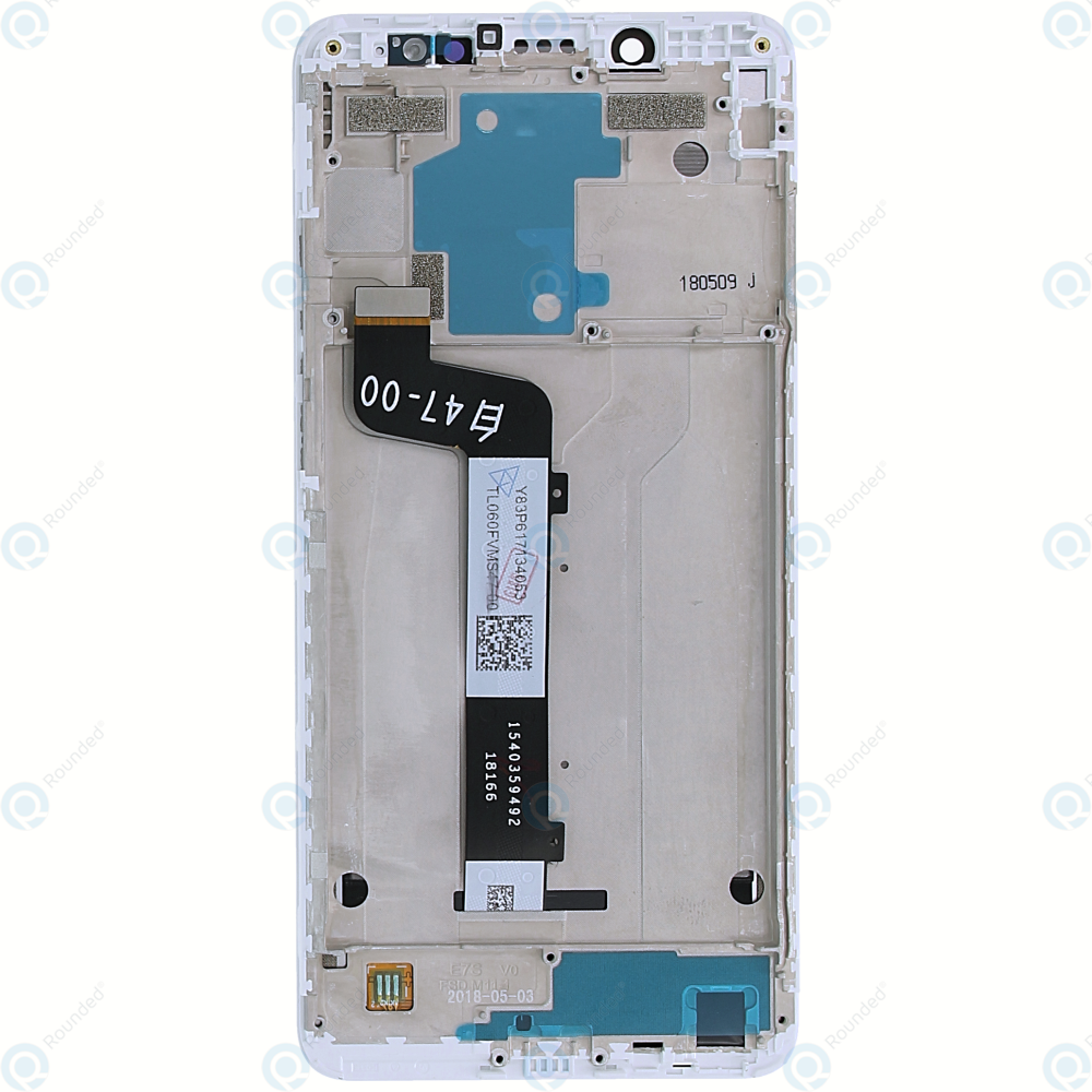 redmi note 5 pro front cover display module white black