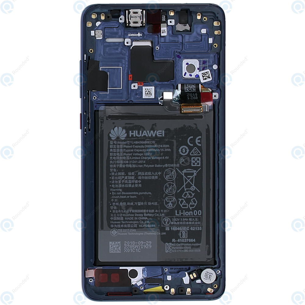 Huawei Mate Hma L09 Hma L29 Display Module Front Cover Lcd Digitizer Battery Midnight Blue fqm