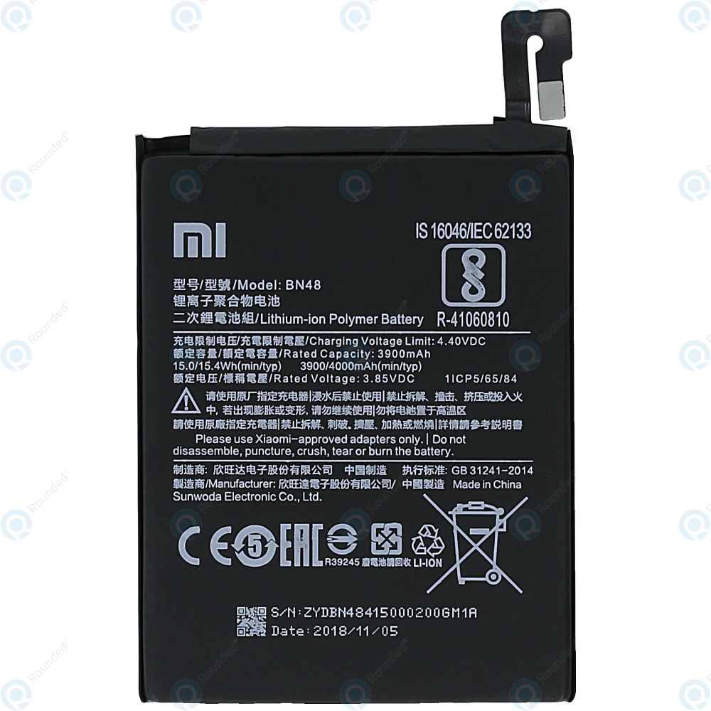 redmi note 6 pro battery model