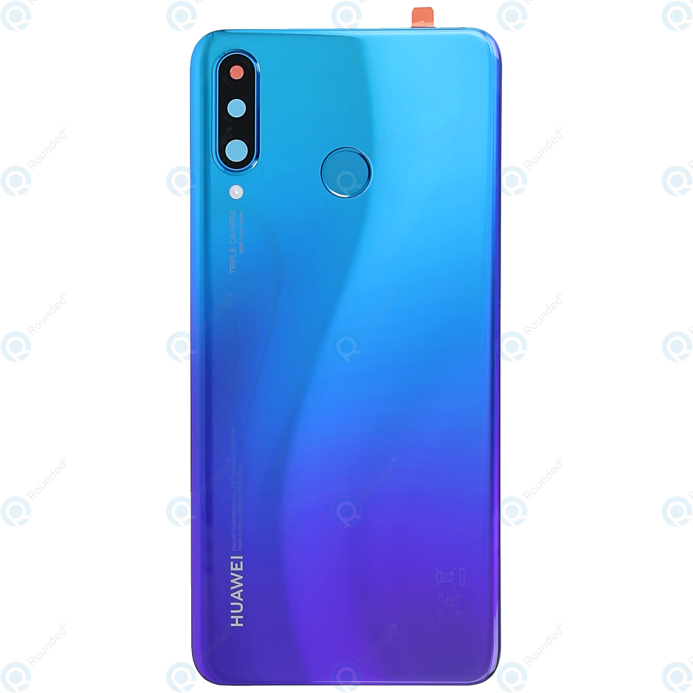 Huawei P30 Lite Mar L21 Battery Cover Peacock Blue 02352rpy