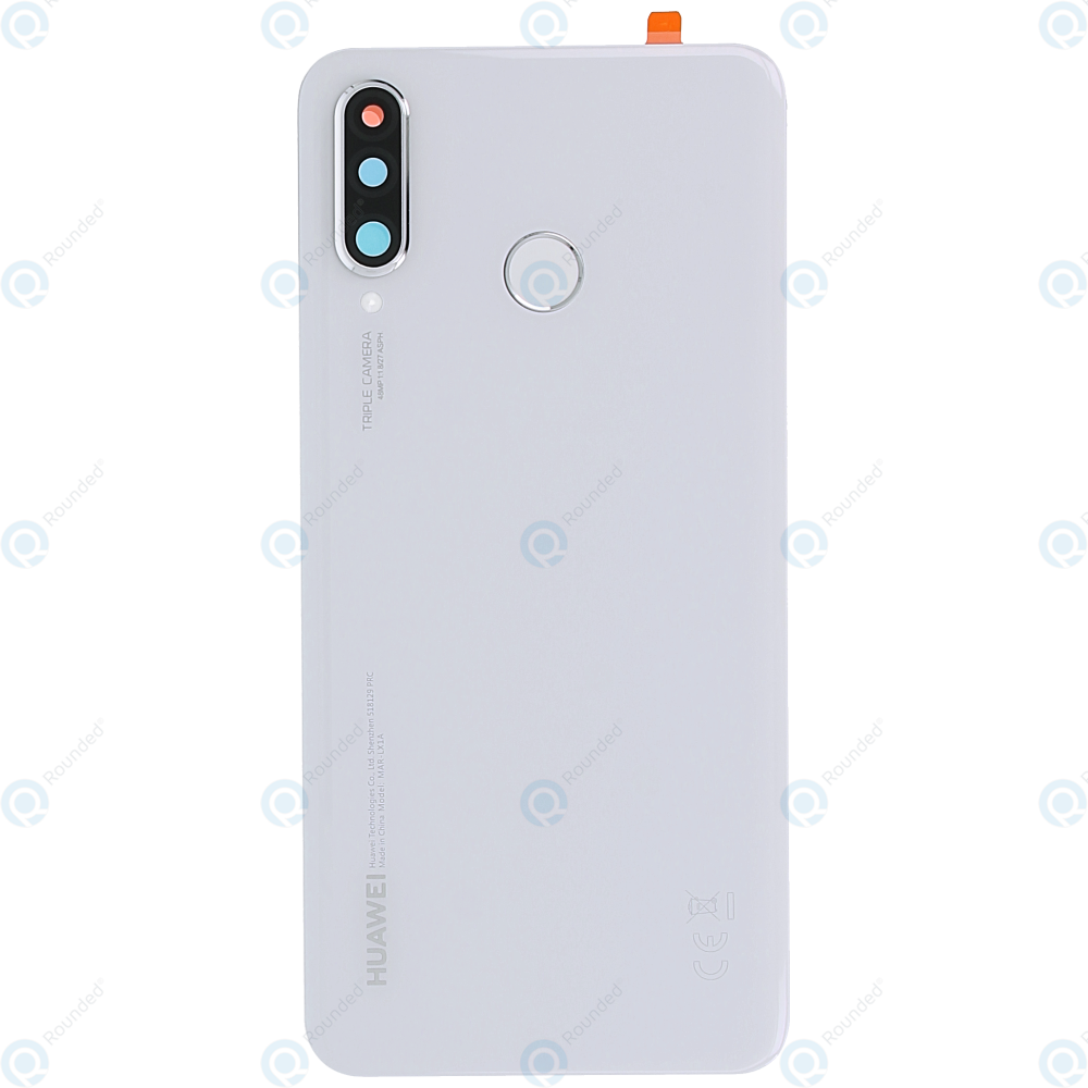 Huawei P30 Lite Mar L21 Battery Cover Pearl White 02352rqb