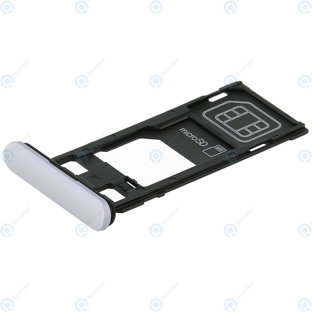 Sony Xperia (J8110) Sim tray MicroSD tray white 1319-0238