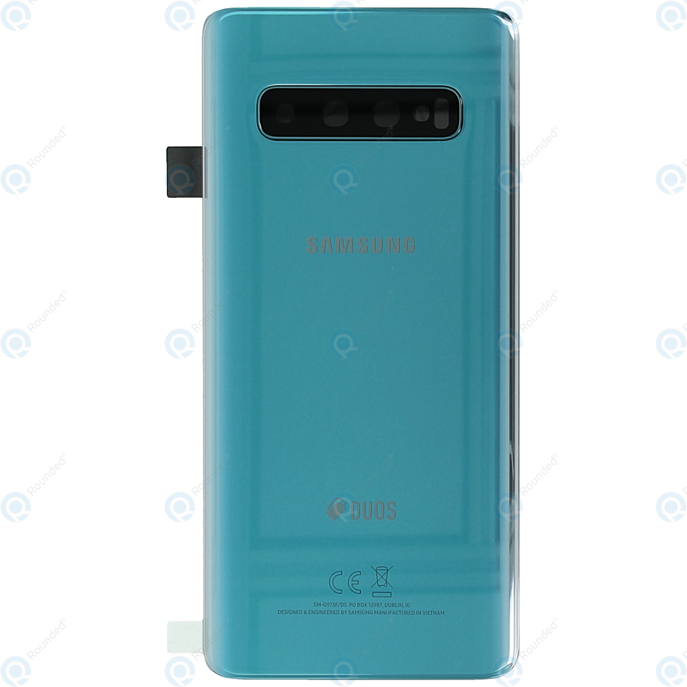 Samsung Galaxy S10 Duos Sm G973f Ds Battery Cover Prism Green Gh 181e