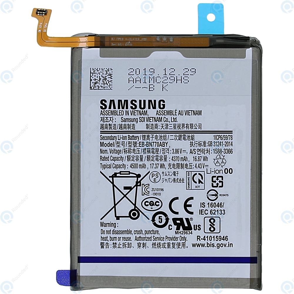 Samsung Galaxy Note 10 Lite Sm N770f Battery Eb Bn770aby 4500mah Gh 254a