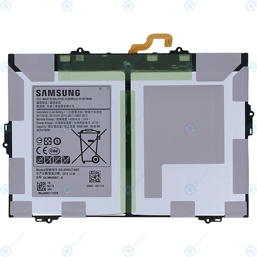 Samsung Galaxy Book 10.6 (SM-W620) Galaxy Book 10.6 Lite (SM-W627) Battery  EB-BW627ABE 4000mAh GH43-04711A