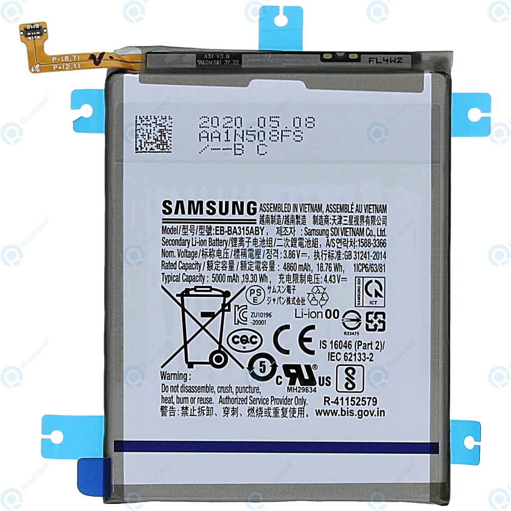 Shiny Humanistic Implications Samsung Galaxy A31 (SM-A315F) Galaxy A32 4G (SM-A325F) Battery EB-BA315ABY  5000mAh GH82-25567A GH82-22762A