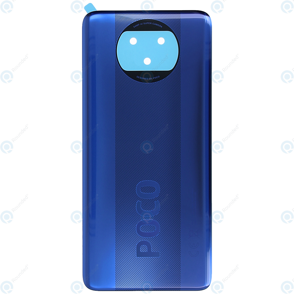 Xiaomi Poco X3 Nfc M07jcg M07jcg Battery Cover Cobalt Blue h46d