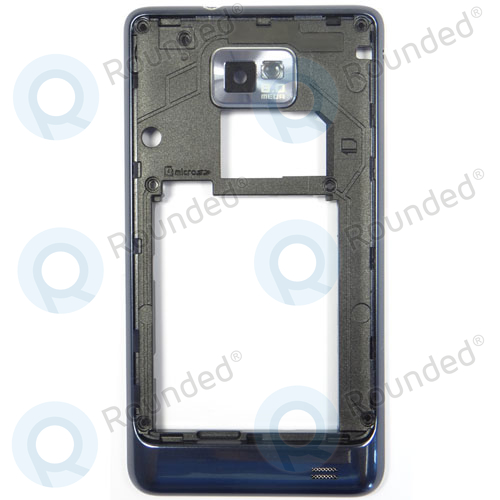 nakomelingen Of anders Antibiotica Samsung Galaxy S2 Plus (GT-I9105) Middle cover blue