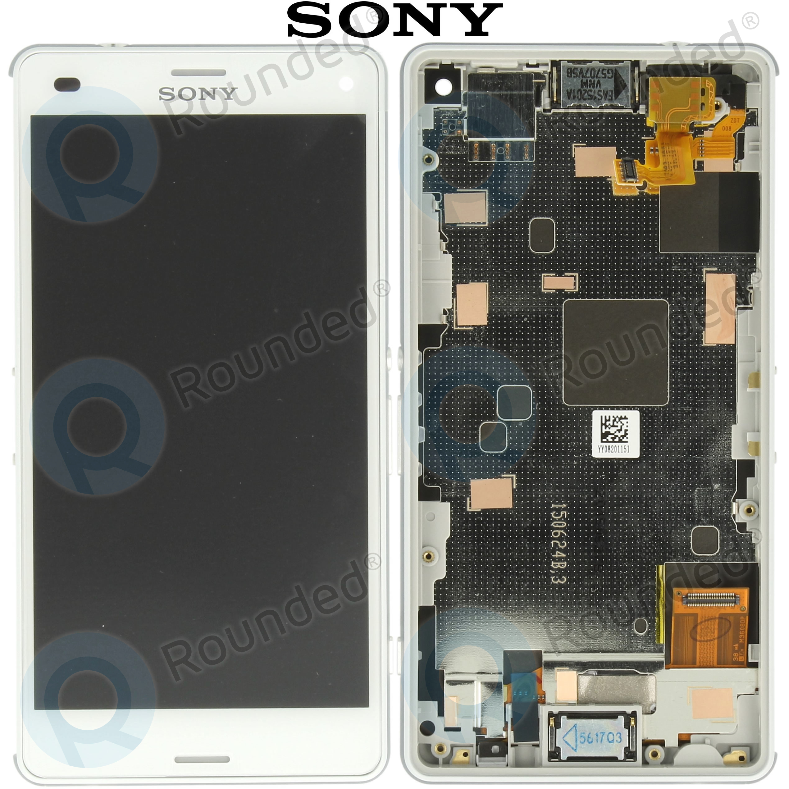Politiebureau Iedereen Expertise Sony Xperia Z3 Compact (D5803, D5833) Display unit complete white  U500139631289-2680