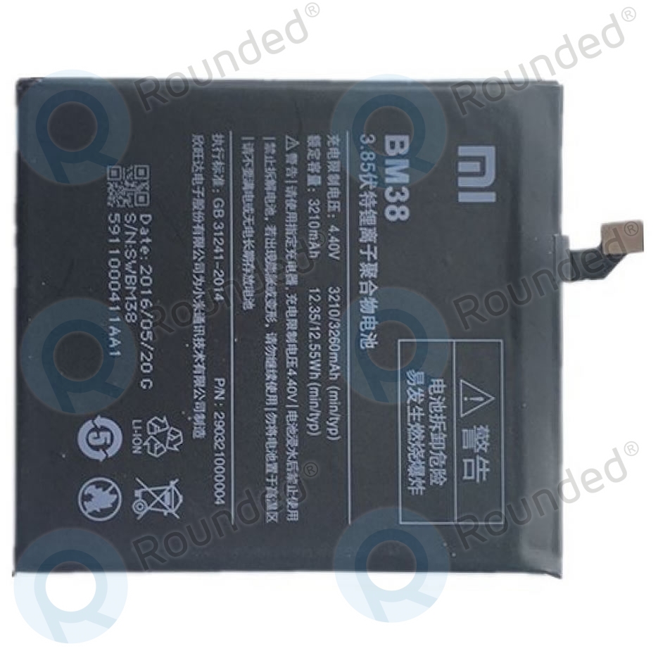 Xiaomi Mi 4s Battery Bm38 3260mah