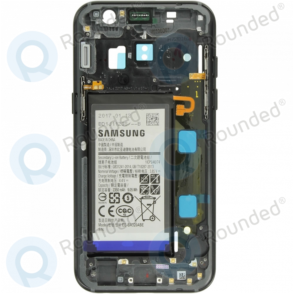 Sideways Performer Norm Samsung Galaxy A3 2017 (SM-A320F) Middle cover + Battery black