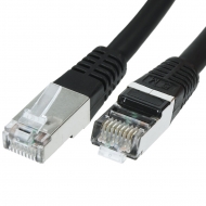 FTP CAT6 network cable 5 meter Type: S/FTP CAT6. Wires: AWG 27/7. Connector 1: RJ45 Male. Connector 2: RJ45 Male. Length: 5 meter. Color: Black. Halogen free: Yes.