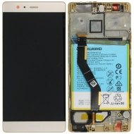 Huawei P9 Plus Display module frontcover+lcd+digitizer + battery gold 02350SUQ 02350SUQ