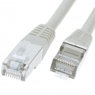 UTP CAT5e network cable 2 meter Type: SF/UTP CAT5e. Wires: AWG 26/7. Connector 1: RJ45 Male. Connector 2: RJ45 Male. Length: 2 meter. Color: Grey. Extra: Crossover