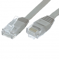 UTP CAT6 network cable 15 meter Type: U/UTP CAT6. Connector 1: RJ45 Male. Connector 2: RJ45 Male. Length: 15 meter. Color: Grey. Halogen free: No. Extra: Slim flat cable.
