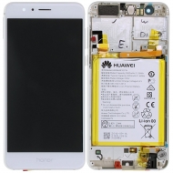 Huawei Honor 8 Display module frontcover+lcd+digitizer + battery white 02350UEN 02350UEN