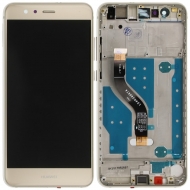Huawei P10 Lite Display module frontcover+lcd+digitizer gold Display digitizer, touchpanel incl. frontcover.