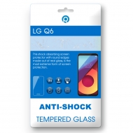 Huawei Q6 Tempered glass  Anti-shock Tempered GlassUse the&nbsp; Anti-shock Tempered Glass. for&nbsp;optimal protection of your touchscreen. It protects your device against scratches, bumps&nbsp;and falling, this ensures a longer life of your display. This Anti-shock Tempered Glass&nbsp;is made of real glass that has been hardened in a special way. It&nbsp;is only 0.3mm thin and has no negative impact on your touch screen. The Anti-shock Tempered Glass has rounded edges. Because of this the Anti-shock Tempered glass is barely noticeable and does not interfere during use.You can easily stick the&nbsp;Anti-shock Tempered Glass&nbsp;without&nbsp;bubbles. Just&nbsp;put&nbsp;the Anti-shock Tempered Glass&nbsp;right on the device and push it from the middle, starting at&nbsp;the speaker, from top to bottom on the screen. After this the product will stick itself onto the screen.Content:&nbsp;	1x&nbsp;Anti-shock Tempered Glass	Microfiber cloth to remove dust	Alcohol&nbsp;cloth to remove fat/oilFeatures:	9H hardness glass	Oleophobic coating	Responsive touch	Satter proof	Complete transparency	Perfect adhesion