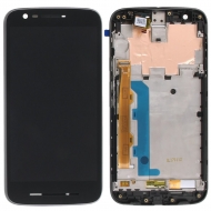 Motorola Moto E3 (XT1700) Display module frontcover+lcd+digitizer black Display digitizer, touchpanel incl. frontcover.