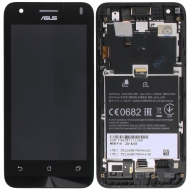 Asus Zenfone C (ZC451CG) Display module frontcover+lcd+digitizer Display digitizer, touchpanel incl. frontcover.