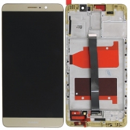 Huawei Mate 9 Display module frontcover+lcd+digitizer gold Display digitizer, touchpanel incl. frontcover.