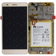 Huawei Honor 5X (KIW-L21) Display module frontcover+lcd+digitizer+battery gold 02350PGX