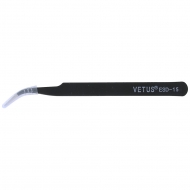 Metal precison tweezer curved pointed tool   image-1