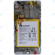 Huawei Honor 5X (KIW-L21) Display module frontcover+lcd+digitizer+battery silver 02350PEN_image-2
