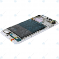 Huawei Honor 6A (DLI-AL10) Display module frontcover+lcd+digitizer+battery silver gold 02351KTV_image-2