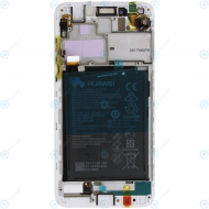 Huawei Honor 6A (DLI-AL10) Display module frontcover+lcd+digitizer+battery silver gold 02351KTV_image-4