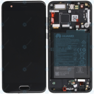 Huawei Honor 9 (STF-L09) Display module frontcover+lcd+digitizer+battery black 02351LGK