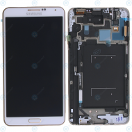 Samsung Galaxy Note 3 (N9005) Display unit complete white/gold GH97-15209E
