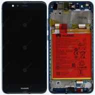 Huawei P10 Lite (WAS-L21) Display module frontcover+lcd+digitizer+battery blue 02351FSL