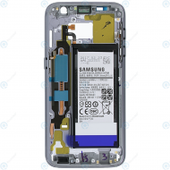 Samsung Galaxy S7 (SM-G930F) Middle cover incl Battery black GH82-13345A