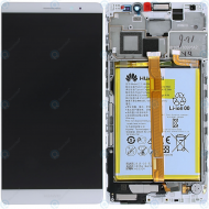 Huawei Mate 8 (NTX-L09, NTX-L29A) Display module frontcover+lcd+digitizer+battery silver 02350PKA