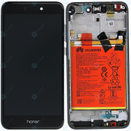 Huawei Honor 8 Lite Display module frontcover+lcd+digitizer+battery black 02351DWH