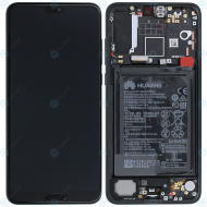 Huawei P20 Pro (CLT-L09, CLT-L29) Display module frontcover+lcd+digitizer+battery black 02351WQK