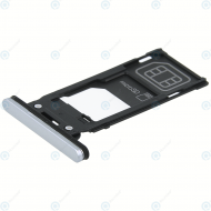 Sony Xperia XZ2 (H8216, H8276) Sim tray + MicroSD tray silver 1311-3773