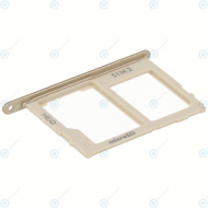 Samsung Galaxy A6 2018 (SM-A600FN), Galaxy A6+ 2018 (SM-A605FN) Sim tray + MicroSD tray gold GH64-06815D_image-1