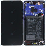 Huawei Mate 20 (HMA-L09, HMA-L29) Display module frontcover+lcd+digitizer+battery twilight 02352FRA