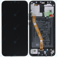 Huawei Mate 20 Lite (SNE-L21) Display module frontcover+lcd+digitizer+battery black 02352DKK