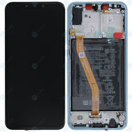 Huawei Nova 3 (PAR-LX1, PAR-LX9) Display module frontcover+lcd+digitizer+battery airy blue 02352BQN