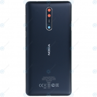 Nokia 8 Single sim (TA-1012) Battery cover tempered blue 20NB1LW0020