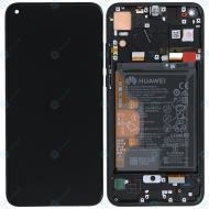 Huawei Honor View 20 (PCT-L29B) Display module frontcover+lcd+digitizer+battery midnight black 02352JKP