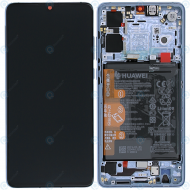 Huawei P30 (ELE-L09 ELE-L29) Display module frontcover+lcd+digitizer+battery breathing crystal 02352NLP