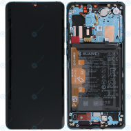 Huawei P30 Pro (VOG-L09 VOG-L29) Display module frontcover+lcd+digitizer+battery aurora blue 02352PGE