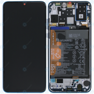 Huawei P30 Lite (MAR-L21) Display module frontcover+lcd+digitizer+battery peacock blue 02352RQA