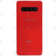 Samsung Galaxy S10 Duos (SM-G973F/DS) Battery cover cardinal red GH82-18381H